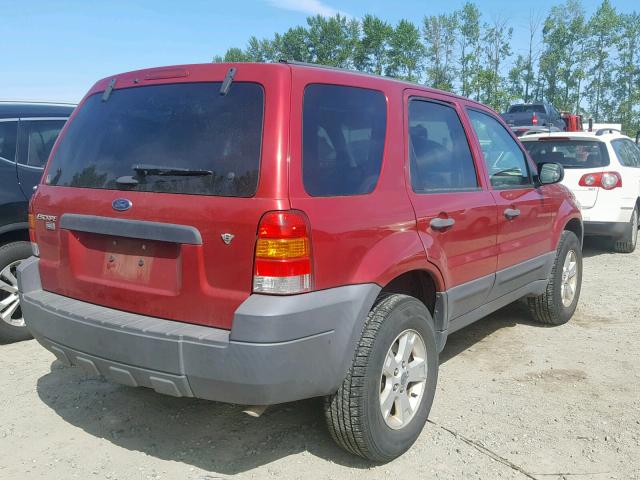 1FMYU931X7KA11016 - 2007 FORD ESCAPE XLT RED photo 4