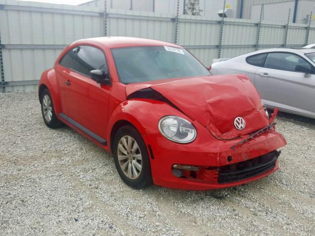 3VWF17AT7EM646226 - 2014 VOLKSWAGEN BEETLE RED photo 1