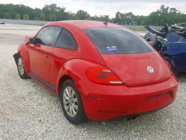 3VWF17AT7EM646226 - 2014 VOLKSWAGEN BEETLE RED photo 3