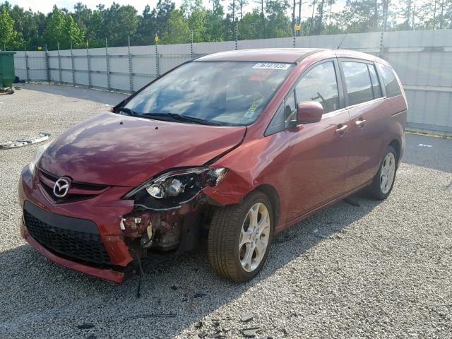 JM1CR2W32A0384090 - 2010 MAZDA 5 MAROON photo 2