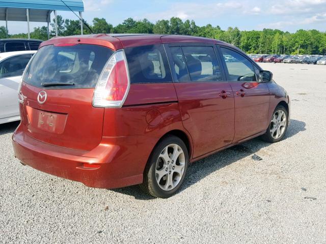 JM1CR2W32A0384090 - 2010 MAZDA 5 MAROON photo 4