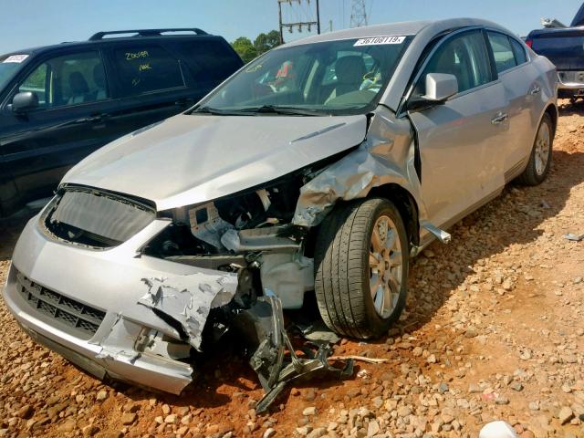 1G4GD5GR5CF243823 - 2012 BUICK LACROSSE P SILVER photo 2