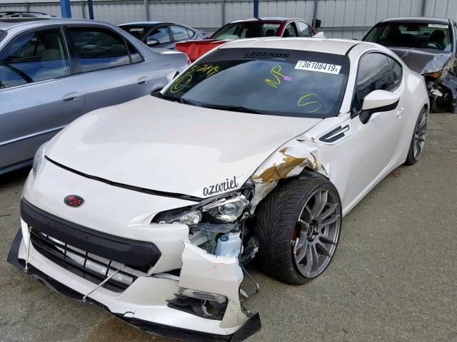 JF1ZCAC15D1612998 - 2013 SUBARU BRZ 2.0 LI WHITE photo 2