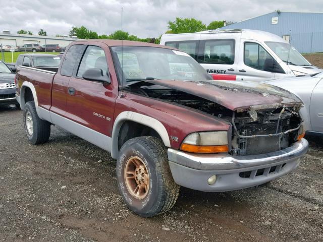 1B7GG22N5YS593174 - 2000 DODGE DAKOTA RED photo 1