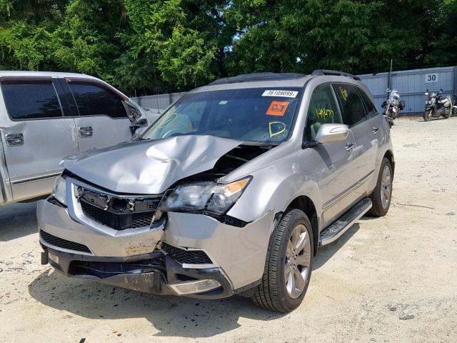 2HNYD2H53BH533553 - 2011 ACURA MDX ADVANC GOLD photo 2