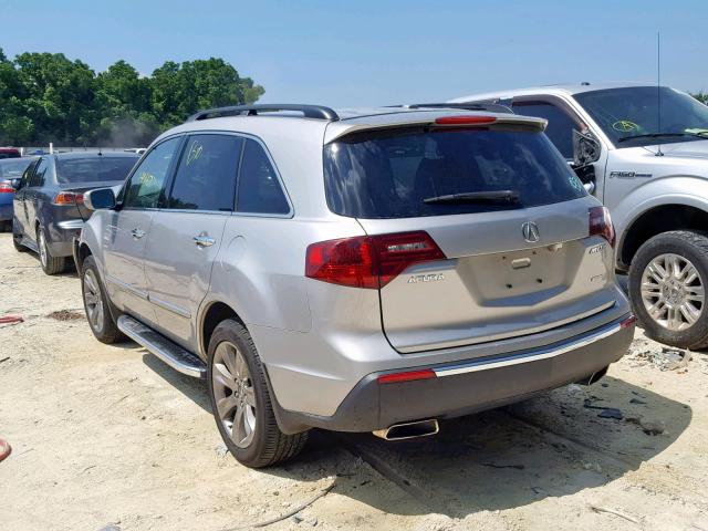 2HNYD2H53BH533553 - 2011 ACURA MDX ADVANC GOLD photo 3