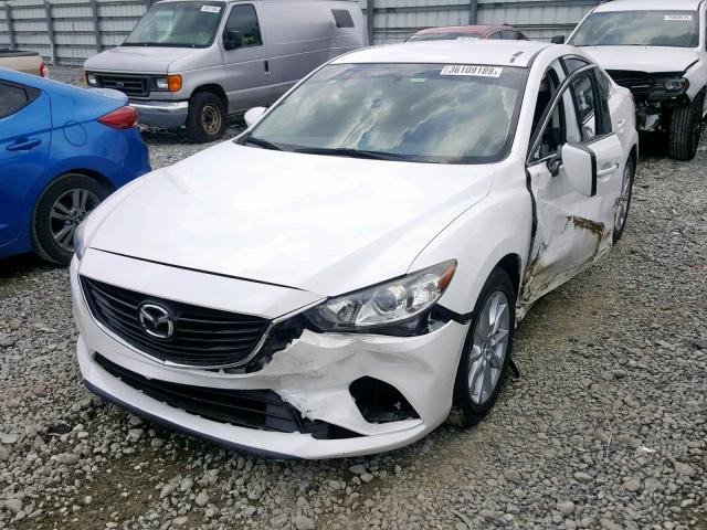 JM1GJ1U58G1421900 - 2016 MAZDA 6 SPORT WHITE photo 2