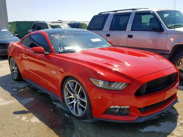 1FA6P8CF0G5220102 - 2016 FORD MUSTANG GT RED photo 1