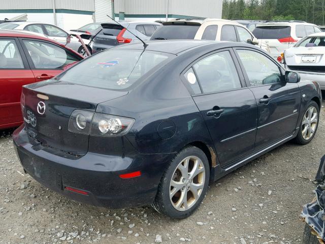 JM1BK324871764297 - 2007 MAZDA 3 S BLACK photo 4