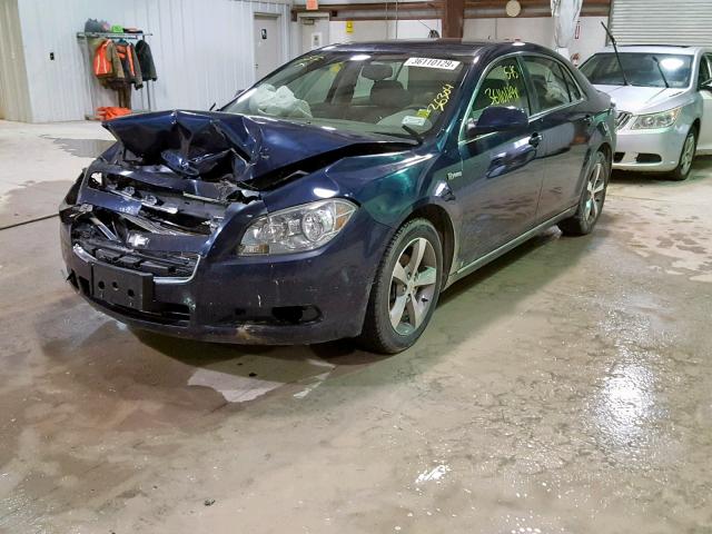 1G1ZF57559F222976 - 2009 CHEVROLET MALIBU HYB 蓝色 照片 2