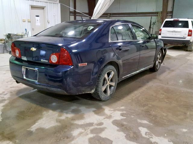 1G1ZF57559F222976 - 2009 CHEVROLET MALIBU HYB 蓝色 照片 4