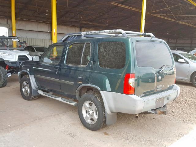 5N1ED28Y61C505746 - 2001 NISSAN XTERRA XE GREEN photo 3