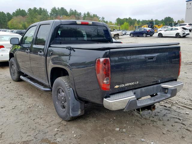 1GCDT136258210686 - 2005 CHEVROLET COLORADO BLACK photo 3