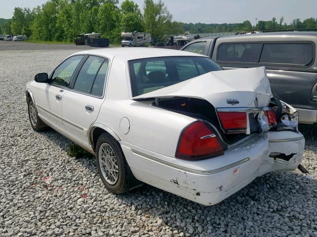 2MEFM74W8YX626204 - 2000 MERCURY GRAND MARQ WHITE photo 3