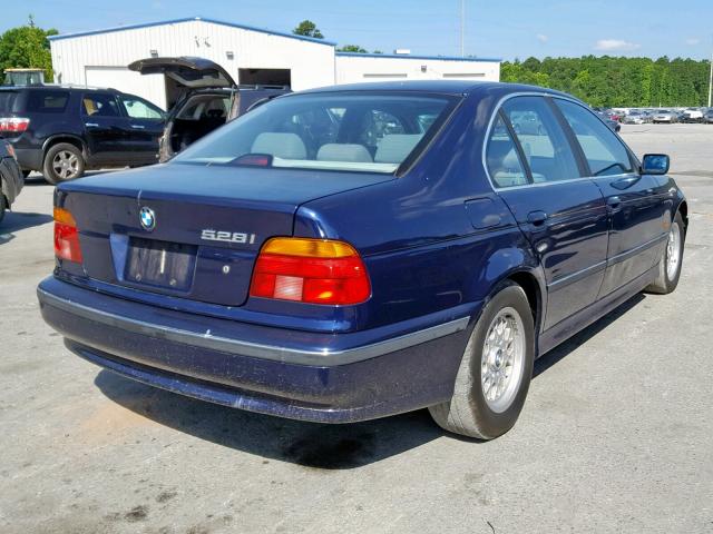 WBADD6320WBW46641 - 1998 BMW 528 I AUTO BLUE photo 4