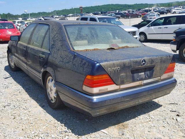 WDBGA51E4SA252445 - 1995 MERCEDES-BENZ S 500 BLUE photo 3