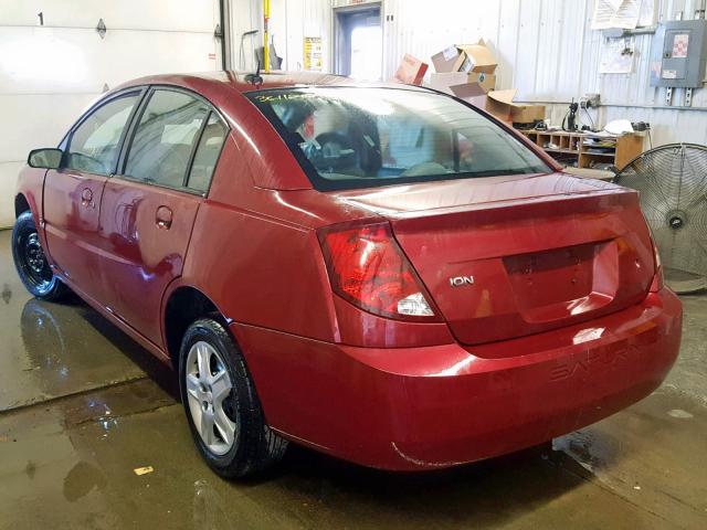 1G8AJ55F37Z132942 - 2007 SATURN ION LEVEL MAROON photo 3