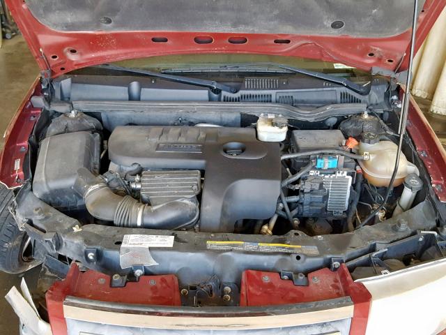 1G8AJ55F37Z132942 - 2007 SATURN ION LEVEL MAROON photo 7