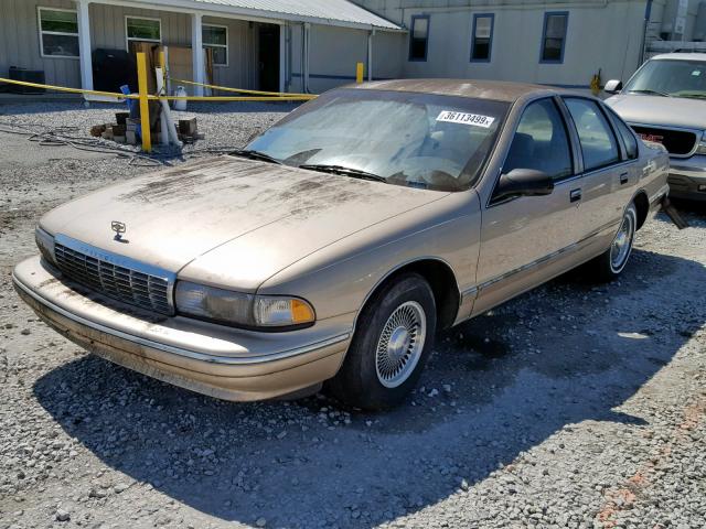 1G1BL52W2TR100527 - 1996 CHEVROLET CAPRICE CL GOLD photo 2