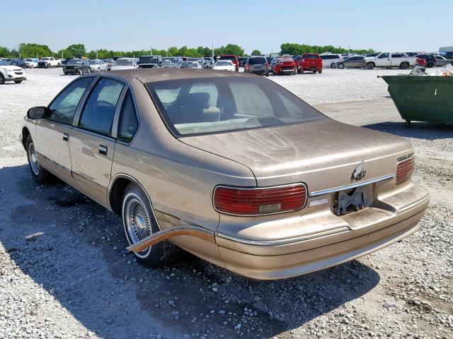 1G1BL52W2TR100527 - 1996 CHEVROLET CAPRICE CL GOLD photo 3