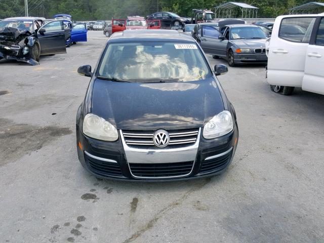 3VWEF71K67M158599 - 2007 VOLKSWAGEN JETTA WOLF BLACK photo 9