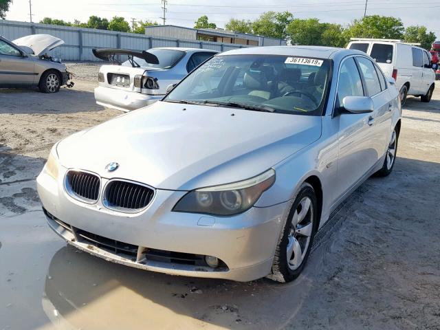 WBANA53575B858968 - 2005 BMW 525 I SILVER photo 2