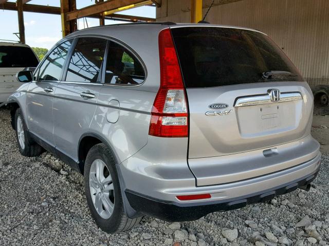 5J6RE3H71AL004919 - 2010 HONDA CR-V EXL SILVER photo 3