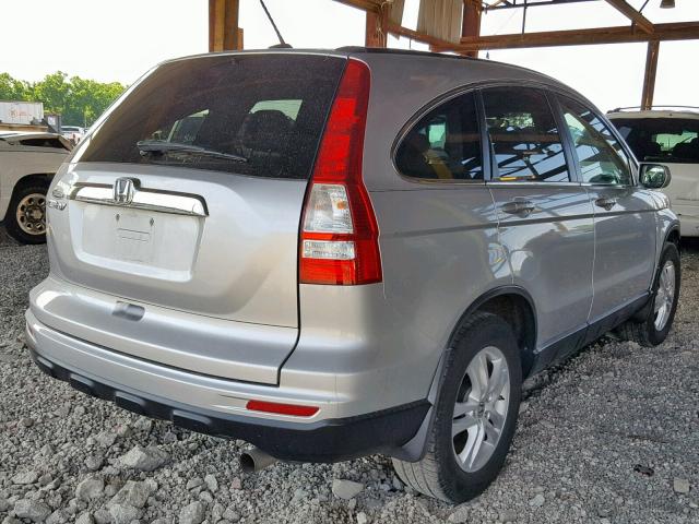 5J6RE3H71AL004919 - 2010 HONDA CR-V EXL SILVER photo 4