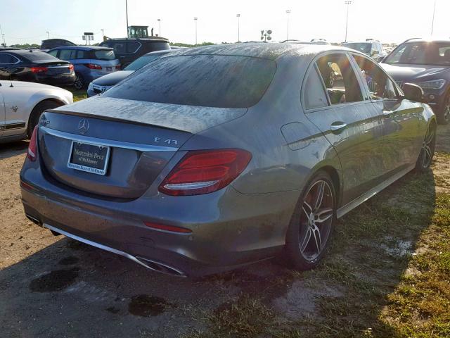 WDDZF6EB3HA167435 - 2017 MERCEDES-BENZ E 43 4MATI GRAY photo 4