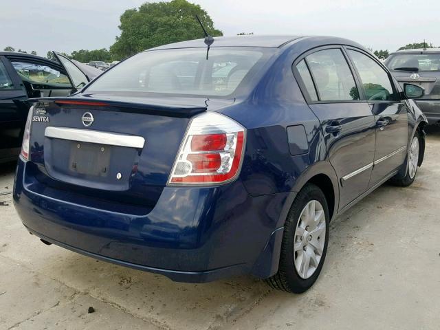 3N1AB6AP0CL652463 - 2012 NISSAN SENTRA 2.0 BLUE photo 4