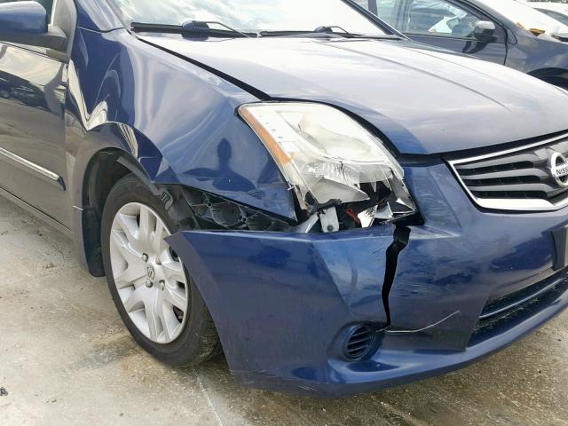 3N1AB6AP0CL652463 - 2012 NISSAN SENTRA 2.0 BLUE photo 9