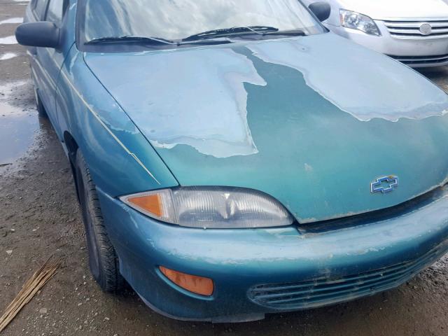 1G1JF5242W7197424 - 1998 CHEVROLET CAVALIER L GREEN photo 9