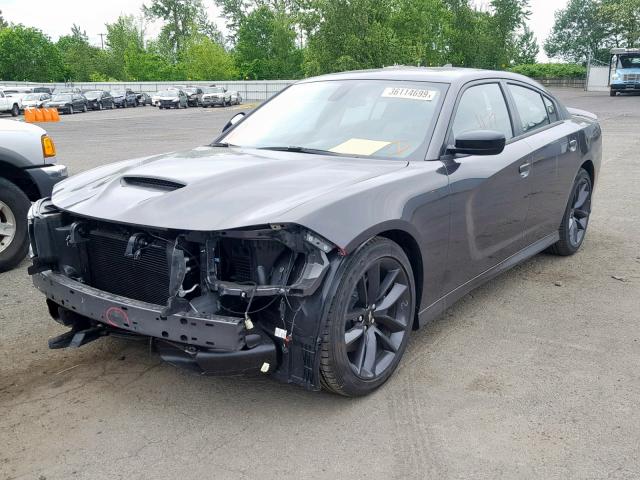 2C3CDXHG5KH597726 - 2019 DODGE CHARGER GT GRAY photo 2