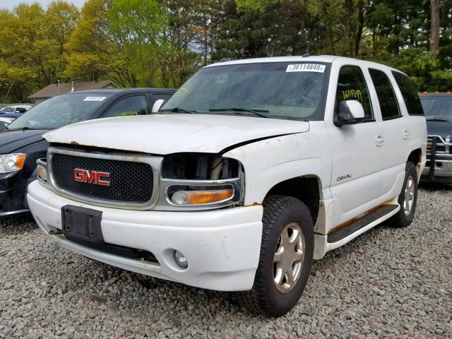 1GKEK63U03J299834 - 2003 GMC YUKON DENA WHITE photo 2