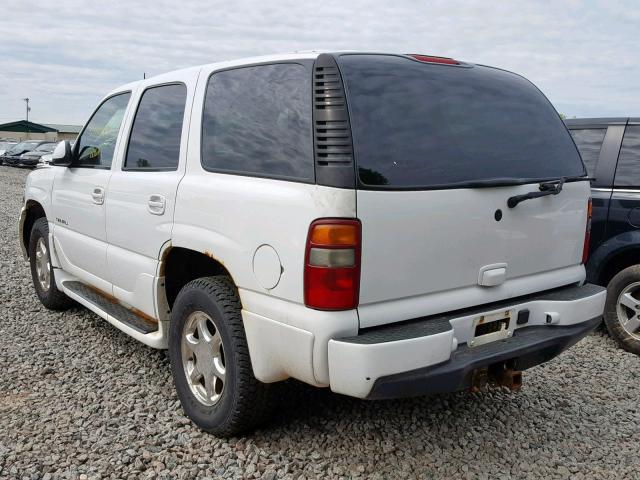 1GKEK63U03J299834 - 2003 GMC YUKON DENA WHITE photo 3