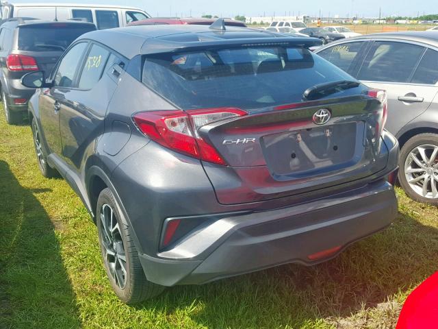 NMTKHMBX6JR046125 - 2018 TOYOTA C-HR XLE GRAY photo 3