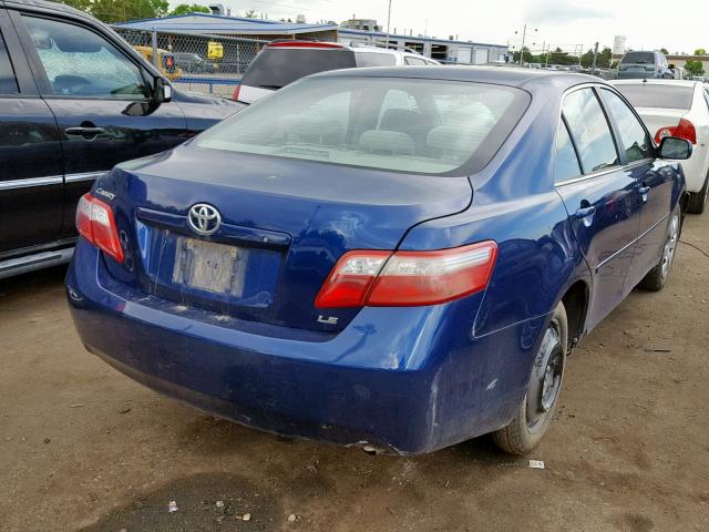 JTNBE46K173098129 - 2007 TOYOTA CAMRY NEW BLUE photo 4