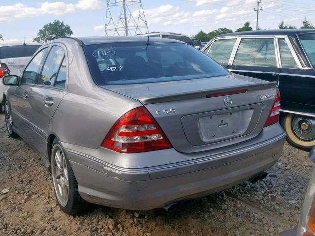 WDBRF76J26F703201 - 2006 MERCEDES-BENZ C 55 AMG GOLD photo 3