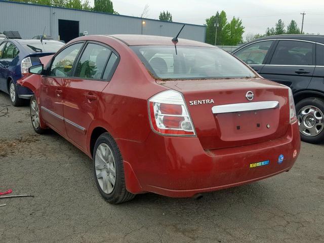 3N1AB6AP6AL652609 - 2010 NISSAN SENTRA 2.0 RED photo 3