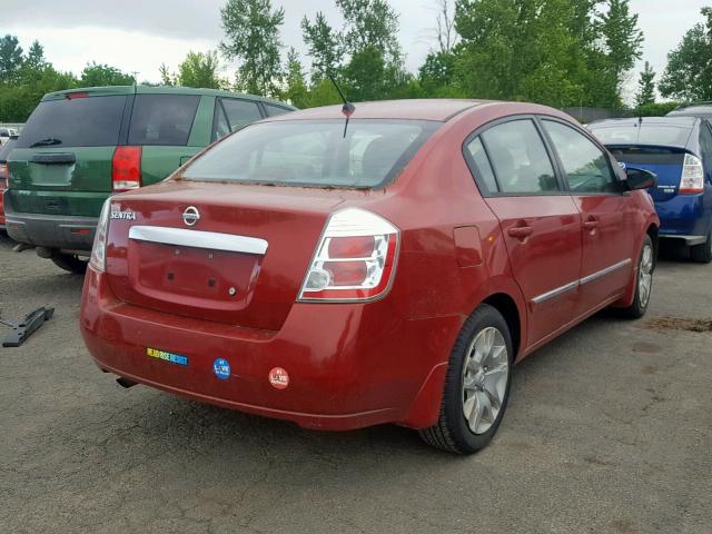 3N1AB6AP6AL652609 - 2010 NISSAN SENTRA 2.0 RED photo 4