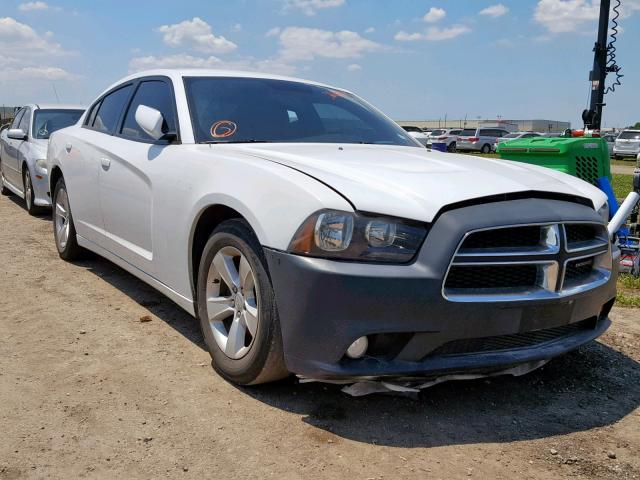 2C3CDXHG7DH554332 - 2013 DODGE CHARGER SX WHITE photo 1