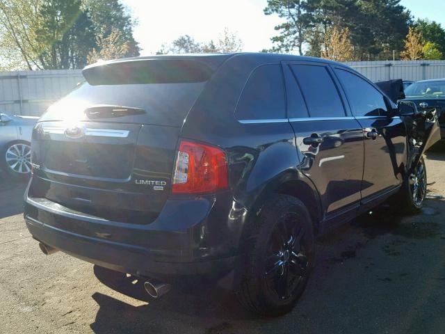 2FMDK4KC5DBB77962 - 2013 FORD EDGE LIMIT BLACK photo 4