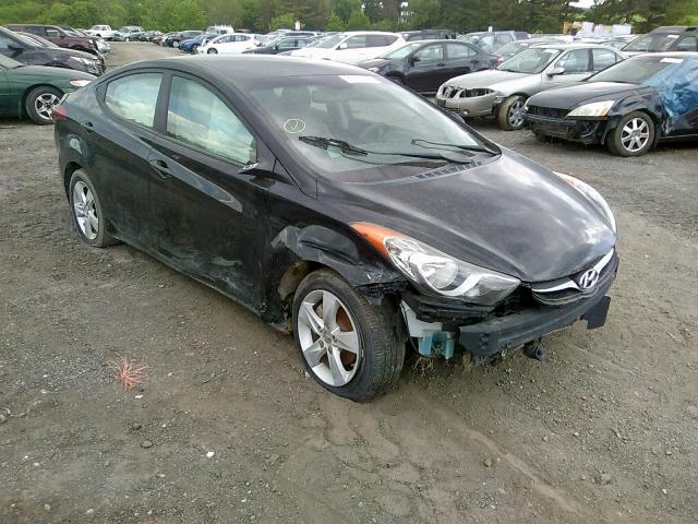 KMHDH4AE2CU285661 - 2012 HYUNDAI ELANTRA GL BLACK photo 1