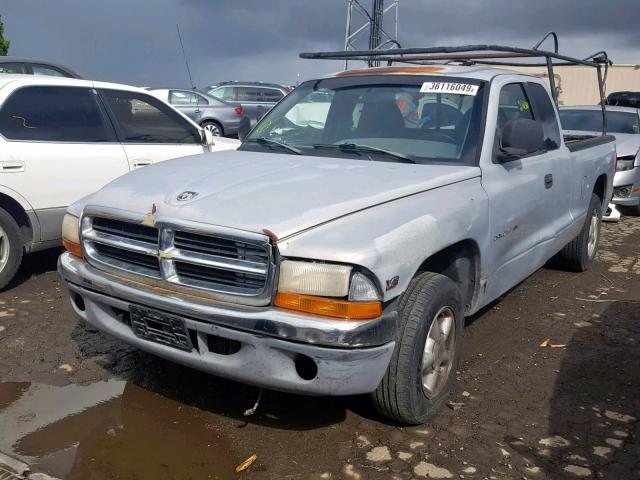 1B7GL23Y2VS226121 - 1997 DODGE DAKOTA SILVER photo 2