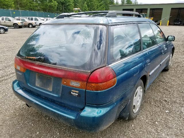 4S3BK425XT6310645 - 1996 SUBARU LEGACY BRI TURQUOISE photo 4