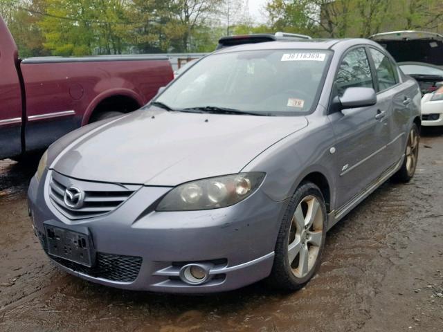 JM1BK123851234100 - 2005 MAZDA 3 S GRAY photo 2