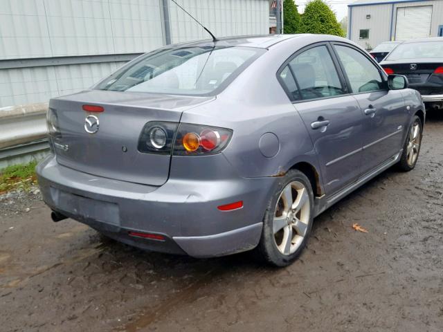 JM1BK123851234100 - 2005 MAZDA 3 S GRAY photo 4