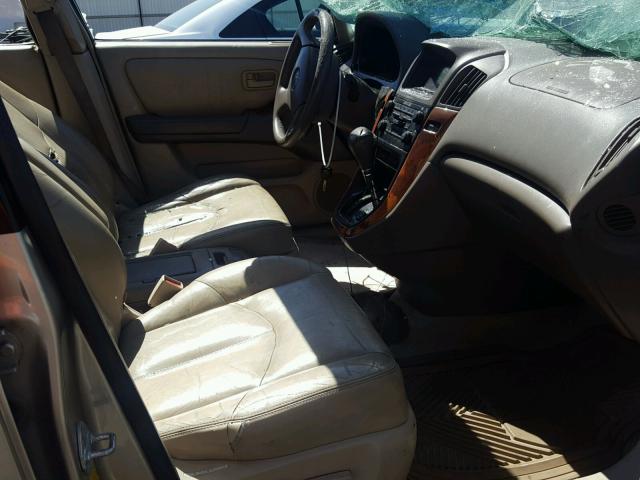 JT6HF10UXX0063117 - 1999 LEXUS RX 300 GOLD photo 5