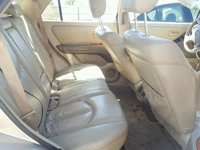 JT6HF10UXX0063117 - 1999 LEXUS RX 300 GOLD photo 6