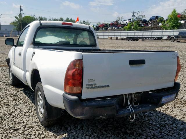 5TENX22NX8Z541820 - 2008 TOYOTA TACOMA WHITE photo 3